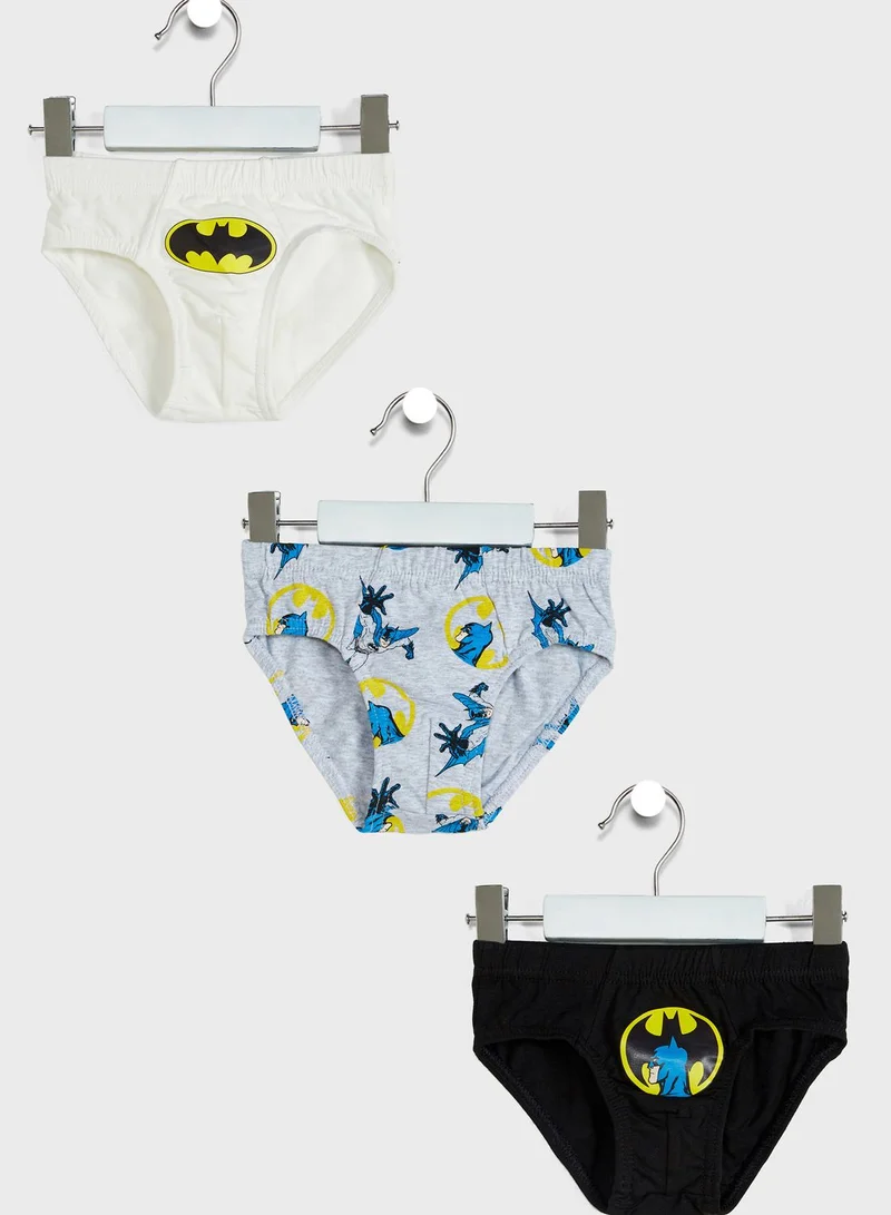 Warner Bros Kids 3 Pack Batman Briefs