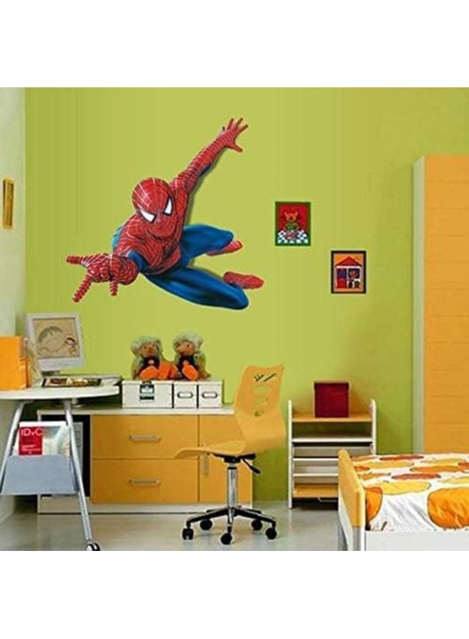 BPA Children Cartoon Wall Decals Removable Spiderman Wall Stickers - Image 2