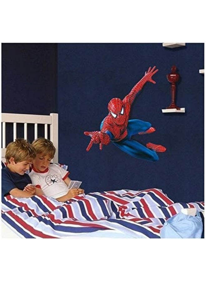 BPA Children Cartoon Wall Decals Removable Spiderman Wall Stickers - Image 3