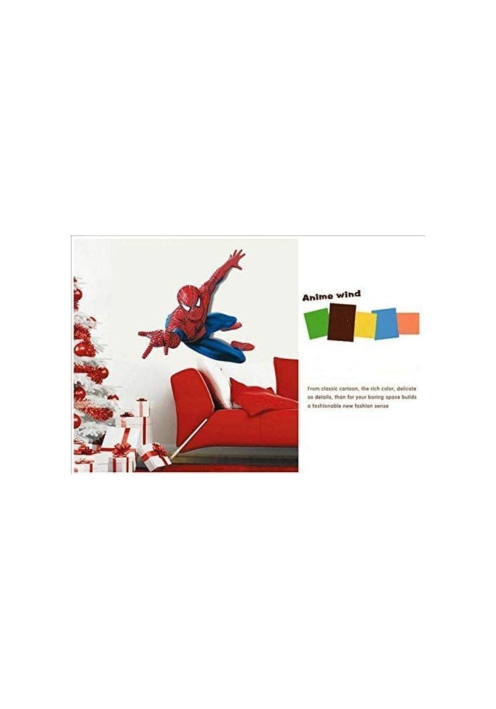 BPA Children Cartoon Wall Decals Removable Spiderman Wall Stickers - Image 4