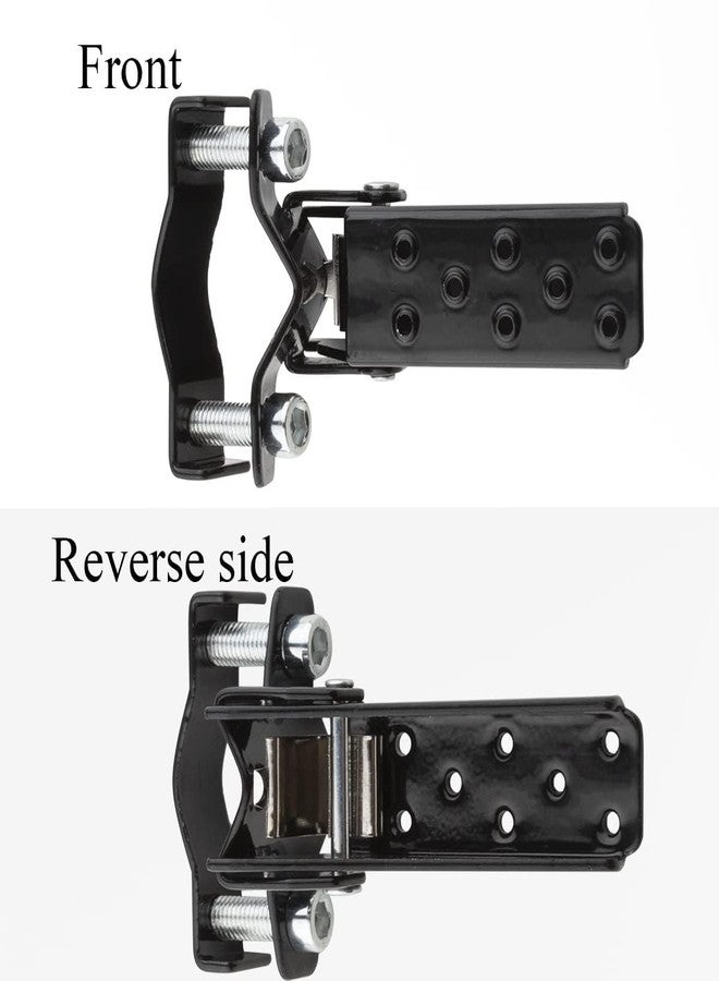NFSpeeding A Pair Universal Foldable Foot Pedals for Motorcycle Universal Frame Clamp-On Type Folding Foot Pegs for MTB ATV Scooter Motorcycle - Image 4