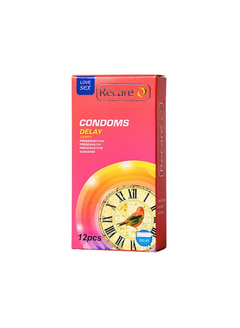 Recare Premium Dotted Condoms – 12 Pack 