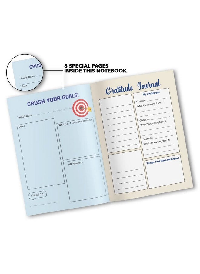 classmate Classmate Pulse A5 Notebook | Flexi-Bound Hard Cover Notebook | 176 Pages | 80GSM Natural Shade Paper | Unruled | 8 Special Pages Inside |Ideal for Personal and Professional Use  - Image 4