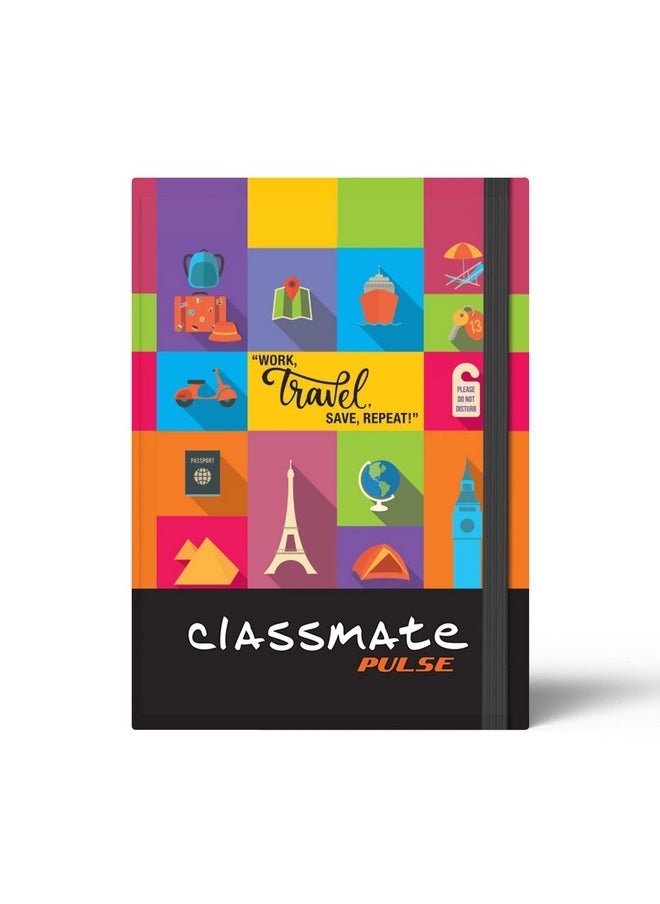 classmate Classmate Pulse A5 Notebook | Flexi-Bound Hard Cover Notebook | 176 Pages | 80GSM Natural Shade Paper | Unruled | 8 Special Pages Inside |Ideal for Personal and Professional Use  - Image 1