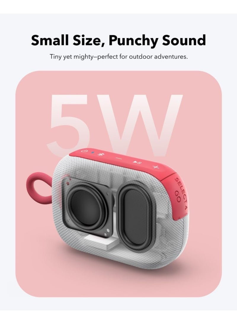 Soundcore Select 4 Go Ultra Portable Bluetooth Speaker by Anker, 20H Playtime, IP67 Waterproof and Dustproof, Floatable, Customisable Pro EQ, Wireless Stereo Pairing, Ideal for Home, Outdoors, Hiking Red - Image 3