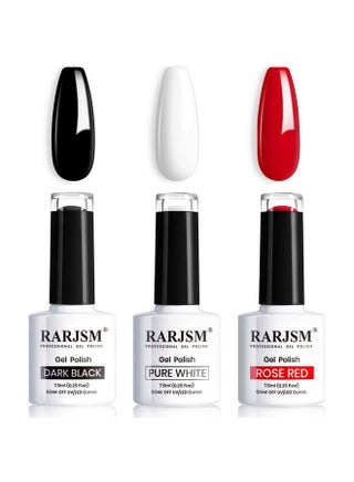 Black White Gel Nail Polish Red Nail Polish Set Soak Off Gel Polish 3Pcs 7.5Ml Uv Led Curing Required Nail Polish Nail Art French Manicure Diy At Home - pzsku/Z6535589F139164BA1ABFZ/45/_/1721570269/87183ffb-c88f-4c9e-aa2b-ca1523ceb1eb