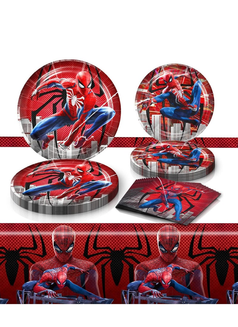 Spiderman Birthday Decoration, 10 Guests Party Tableware Birthday Superhero for Kids, Spiderman Plates, Paper Cups, Napkins, Tablecloths, Balloons Party Set -96 Pcs. - pzsku/Z65355F052E0F90930058Z/45/_/1711186453/e0b2ee0c-47c0-479b-b998-accebd256981