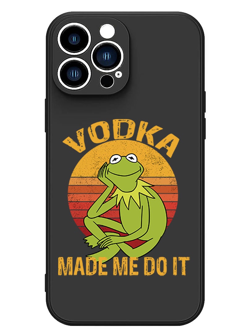 Theodor Protective Slim Fit Case Liquid Silicone Cover with Full Body Protection Anti-Scratch Shockproof Case For iPhone 13 Pro Black  - Voyage - Image 1