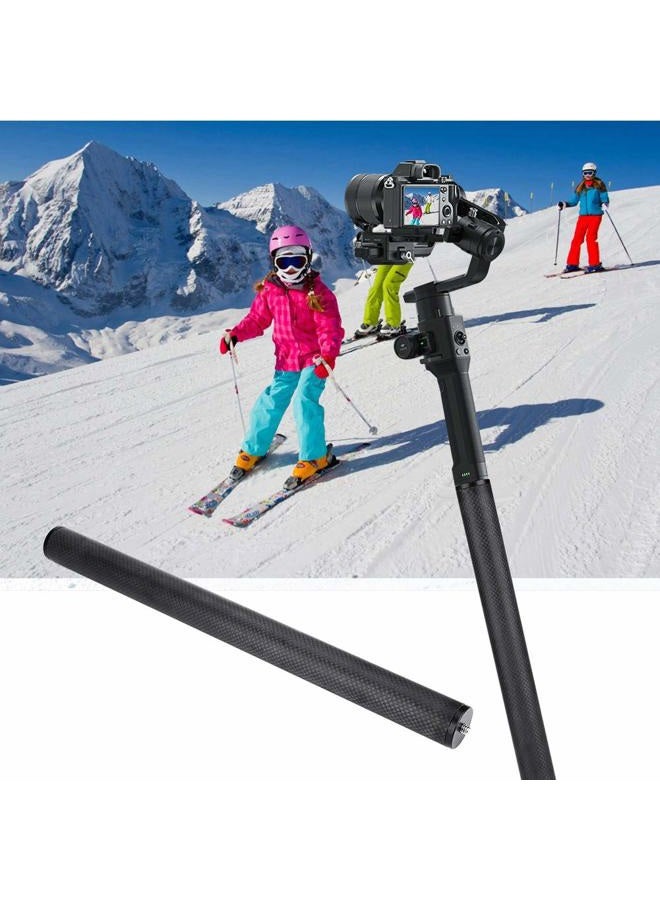 ZERONE Tripod Extension Tube for Gimbal, Carbon Fiber Extension Rod Lightweight Pole Extender Accessory for Tripod Stabilizer - Image 3