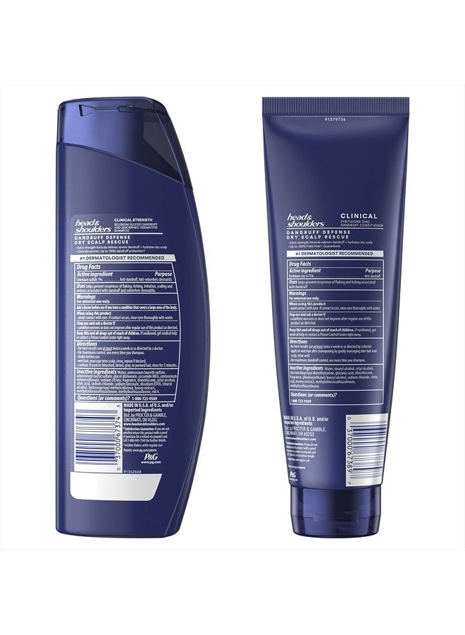 Head & Shoulders Anti-Dandruff Shampoo and Conditioner Set, Clinical Strength, Dry Scalp Rescue with Manuka Honey, 13.5 Fl Oz and 9.1 Fl Oz (Pack of 2) - Image 2