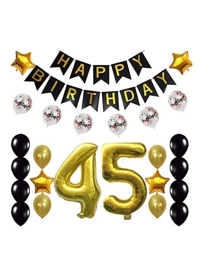 نيبمينينت طقم بالونات للاحتفال بعيد الميلاد الخامس والأربعين