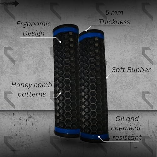 Elysian Bicycle Grip Anti Slip Rubber Multicolor Handle Grip Handlebar End for Mountain Bike Road Bicycle (1 Pair) - Image 5