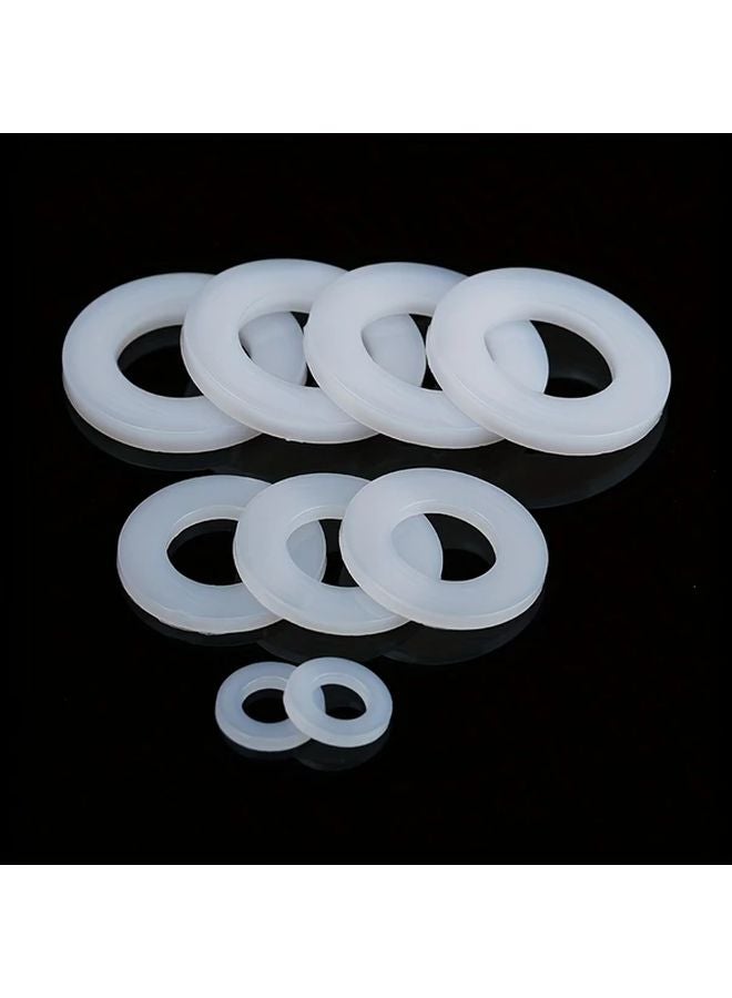 50 Pack M12 24mm OD 2 5mm Thickness Clear Plastic Flat Washers Gasket Sealing Spacer - Image 5