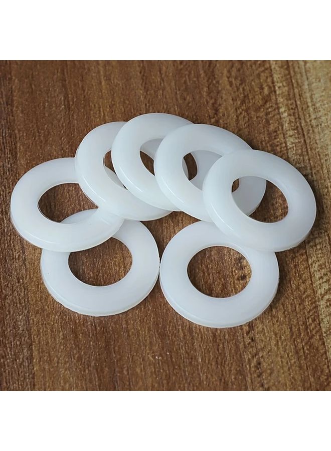 50 Pack M12 24mm OD 2 5mm Thickness Clear Plastic Flat Washers Gasket Sealing Spacer - Image 2