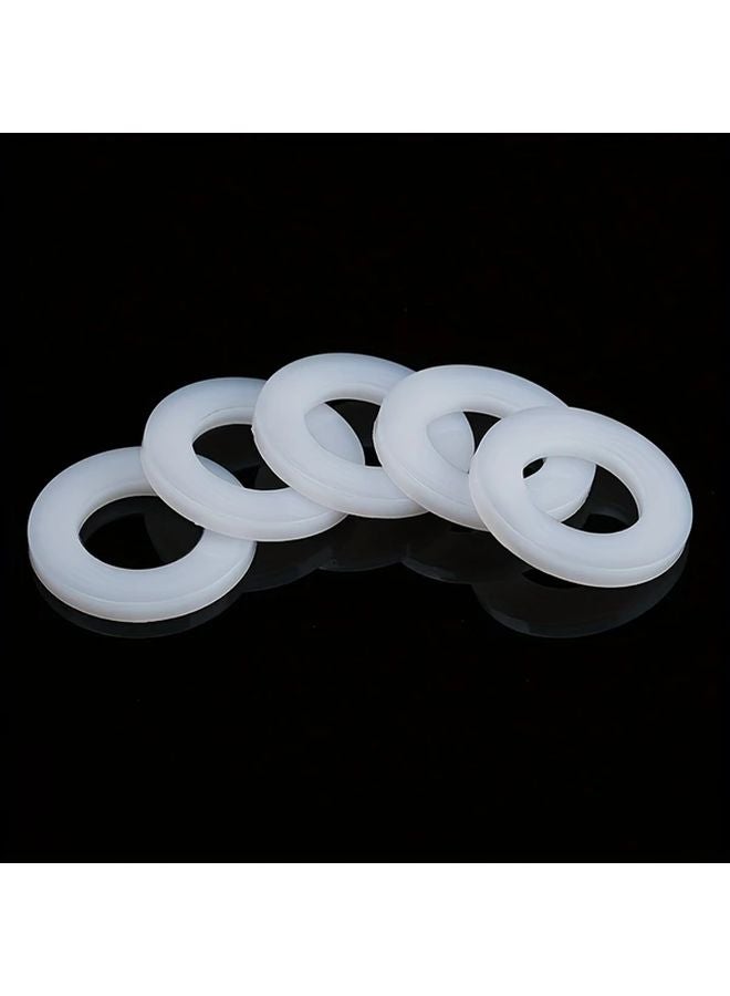 50 Pack M12 24mm OD 2 5mm Thickness Clear Plastic Flat Washers Gasket Sealing Spacer - Image 4