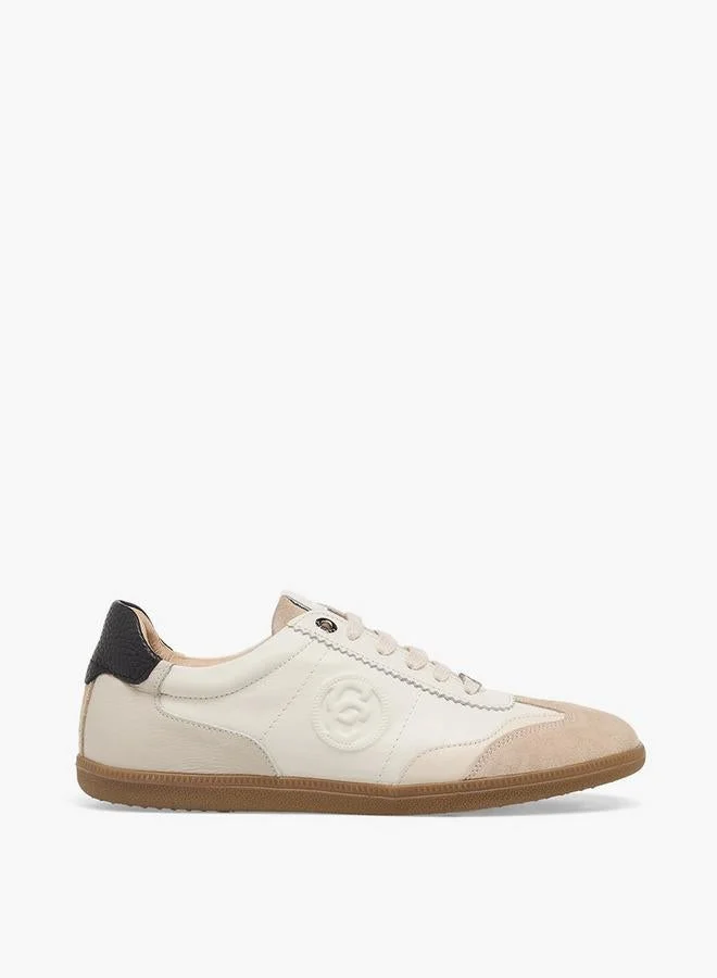 Women Lace-Up Leather Ankle Sneakers