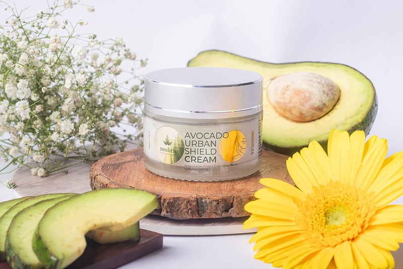 NEOLITH Neolith Avocado Urban Shield Face Cream Antipollution Daily Face Cream With Spf30 for Bright and Glowing Skin Pollution Defense Cream Uv Day Cream 50 Gm for Men Women  - Image 5