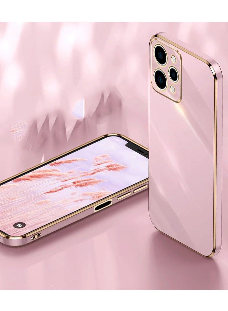 كولور فانس حالة الهاتف المحمول ل Xiaomi Redmi 12 4G حالة واقية مطلي ذهبي-وردي - Image 2