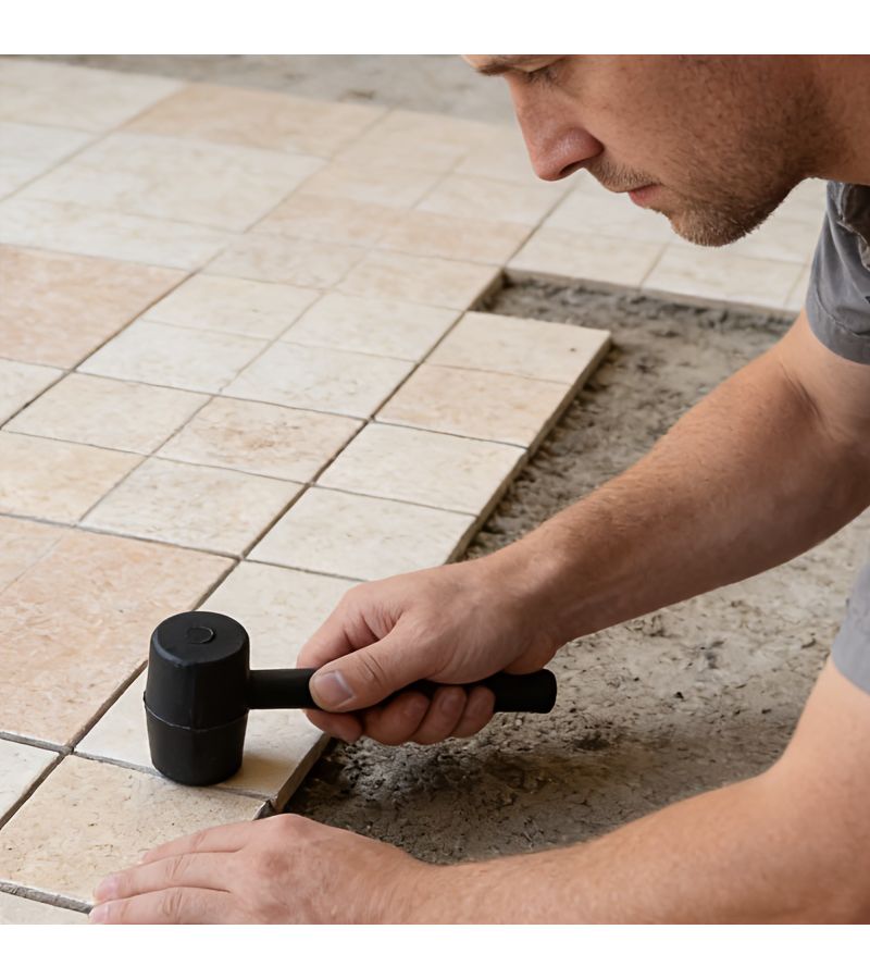 1pc 6 Inch PVC Installation Hammer Strong Durable Multi Functional Floor Tile Tool - Image 1