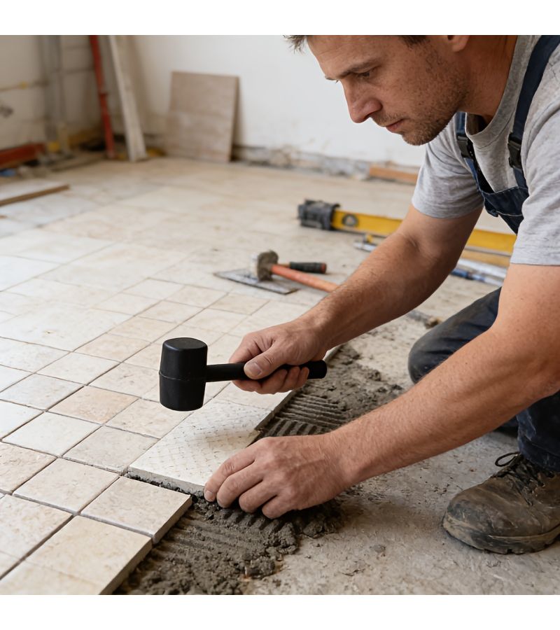 1pc 6 Inch PVC Installation Hammer Strong Durable Multi Functional Floor Tile Tool - Image 4