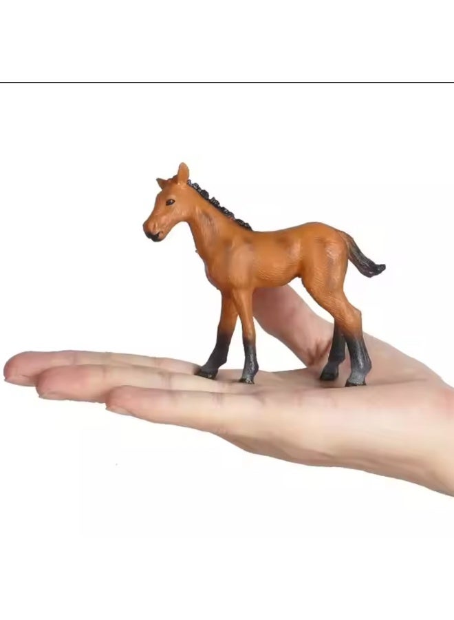 هالامودو 2 قطعة بوني لعبة أرقام مجموعة ، واقعية بوني لعبة مجموعة ، الزينات الحيوانية البرية ، غابة حديقة حيوانات ألعاب المعرفية ، هدايا عيد ميلاد الأطفال - Image 5