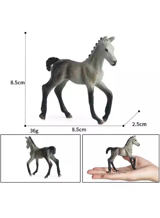 هالامودو 2 قطعة بوني لعبة أرقام مجموعة ، واقعية بوني لعبة مجموعة ، الزينات الحيوانية البرية ، غابة حديقة حيوانات ألعاب المعرفية ، هدايا عيد ميلاد الأطفال - Image 2