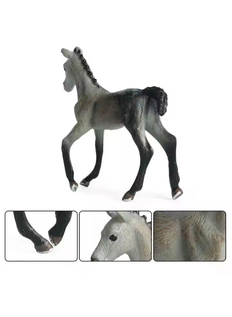 هالامودو 2 قطعة بوني لعبة أرقام مجموعة ، واقعية بوني لعبة مجموعة ، الزينات الحيوانية البرية ، غابة حديقة حيوانات ألعاب المعرفية ، هدايا عيد ميلاد الأطفال - Image 4