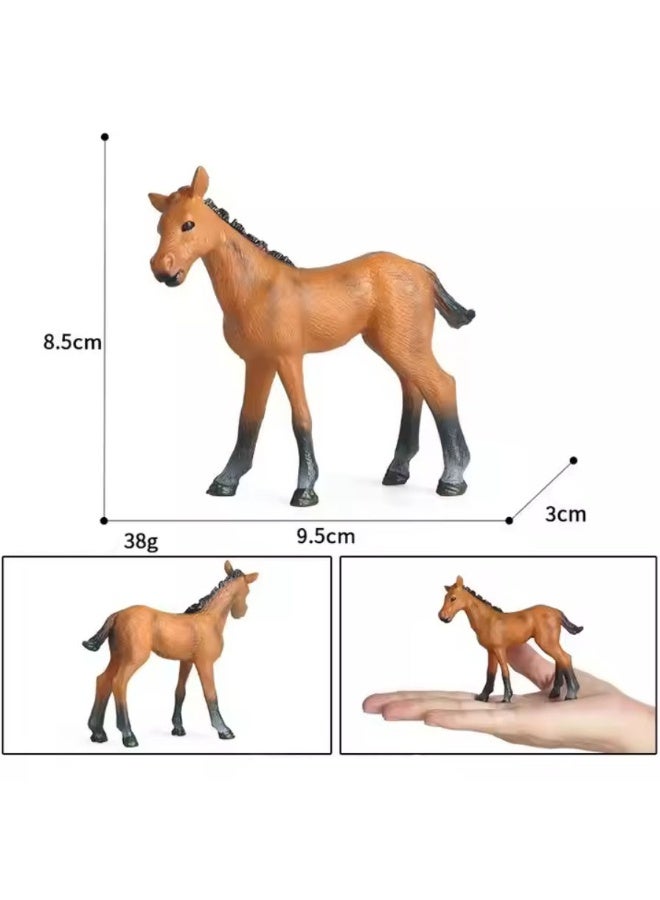 هالامودو 2 قطعة بوني لعبة أرقام مجموعة ، واقعية بوني لعبة مجموعة ، الزينات الحيوانية البرية ، غابة حديقة حيوانات ألعاب المعرفية ، هدايا عيد ميلاد الأطفال - Image 3