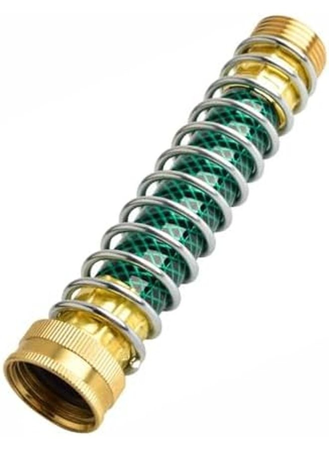 2 Pack Brass Garden Hose Protector Adapter with Coil Spring for Faucet Extension - Image 4