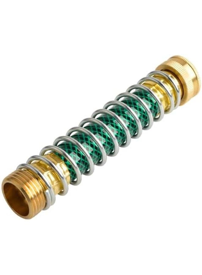 2 Pack Brass Garden Hose Protector Adapter with Coil Spring for Faucet Extension - Image 5