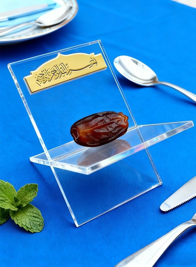 Ramadan Decorations Acrylic Food Display Stand - Premium Display Riser for Desserts, Chocolates, Candies & Dates | Elegant High-End Ritual Holder - Image 2