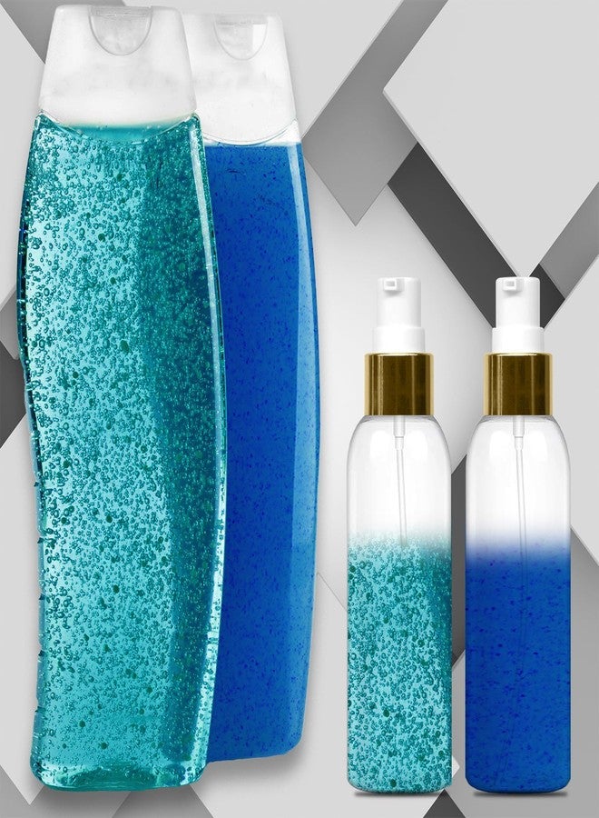 زجاجات لوشن ماديا سعة 100 مل مزودة بمضخات ذهبية، مانعة للتسرب، أسطوانية شفافة فارغة قابلة لإعادة التعبئة للشامبو، المرطب، كريم الوجه، الصابون السائل، زجاجات سفر شفافة فارغة، مضخة ذهبية، مجموعة من 24 زجاجة - Image 5