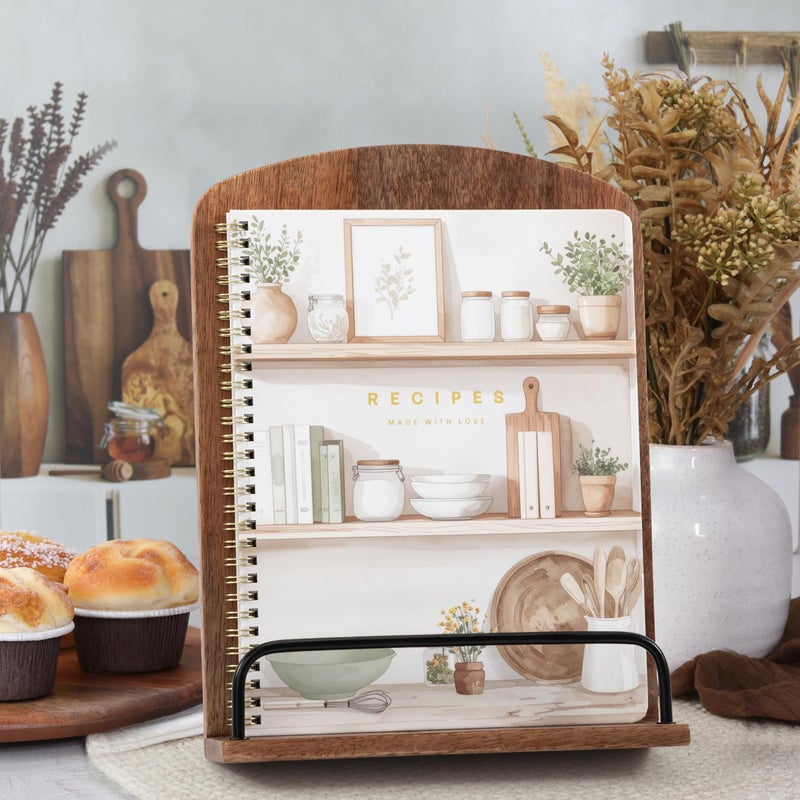 ZICOTO Aesthetic Recipe Book for 100+ Cherished Meals - Spacious 8.25 x 10" Notebook to Write In Your Own Recipes - Beautiful Blank Cookbook for Seamless Homemade Dish Planning - Image 2