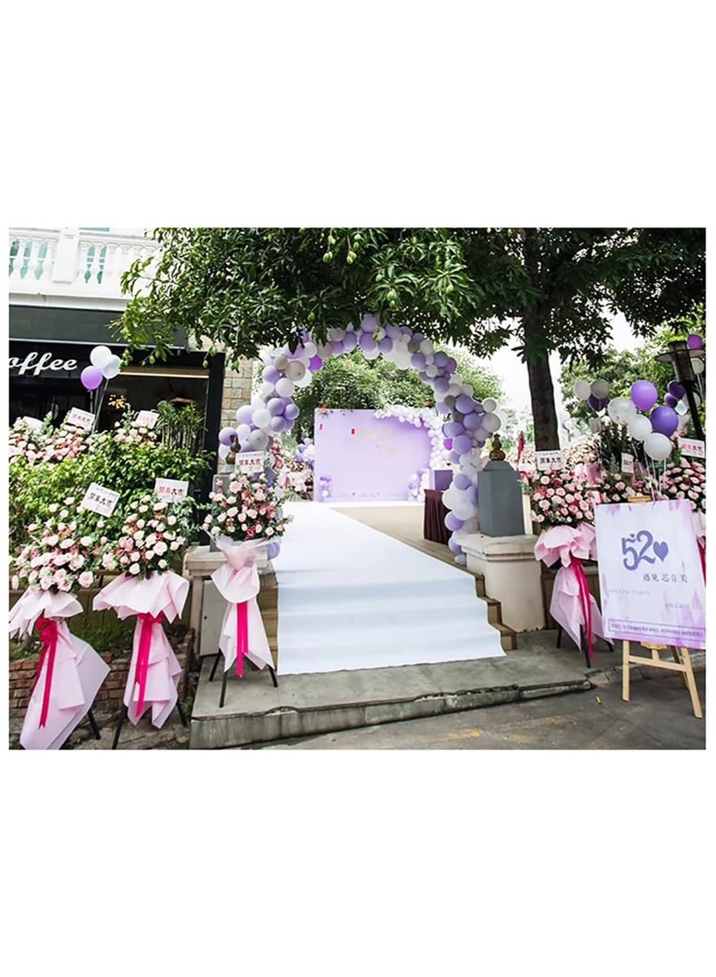 آنا سجادة بيضاء بطول 1 متر وعرض 10 أمتار لتزيين حفلات الزفاف وأعياد الميلاد في الأماكن الداخلية والخارجية - Image 4