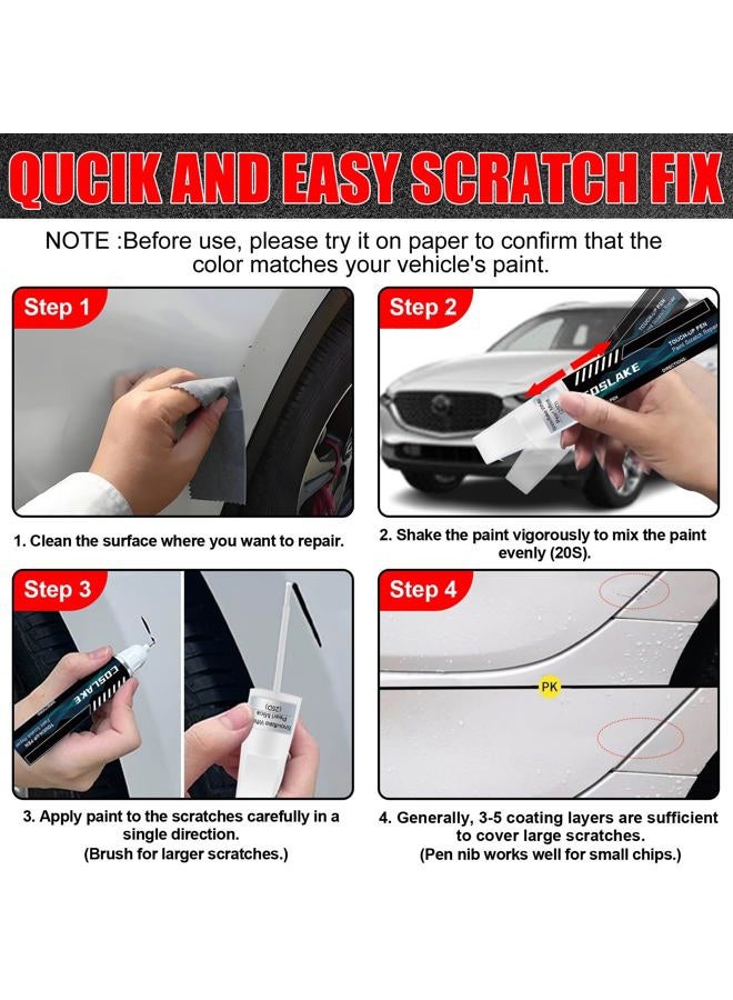 COSLAKE Car Touch Up Paint(Deep Crystal Blue Mica(42M)) for Mazda, Car Paint Scratch Repair Kit, Quick & Easy Solution to Repair, 2 in 1 Scratch Remover Pen with Color-Matched - Image 5