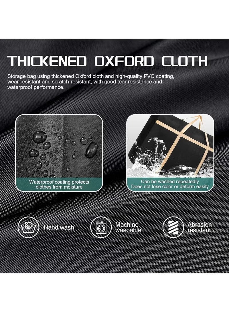 4 Pack Moving Bags, Moving Supplies, Moving Boxes, College Packing Storage Boxes, Heavy Duty Totes, Extra Large, Sturdy Handles, Zipper, for Packaging (4 Pack) - Image 3