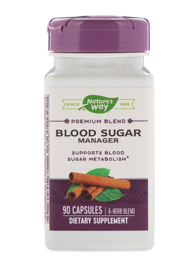 Nature's Way Blood Sugar Manager Dietary Supplement - 90 Capsules - Image 2