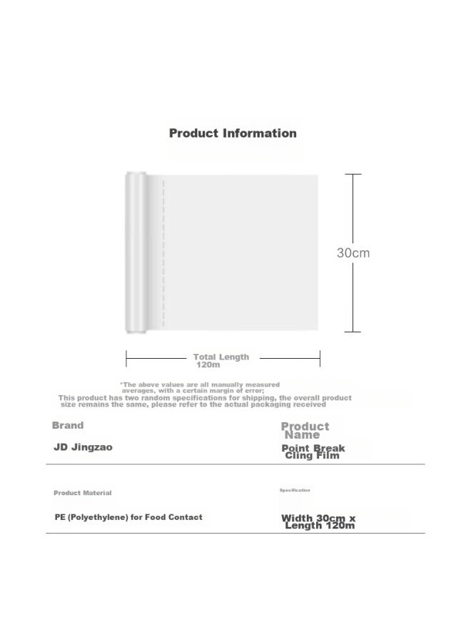 JD.com Jd Jingzao Food-grade Cling Film, Perforated Large Size, Heat-resistant - Image 5