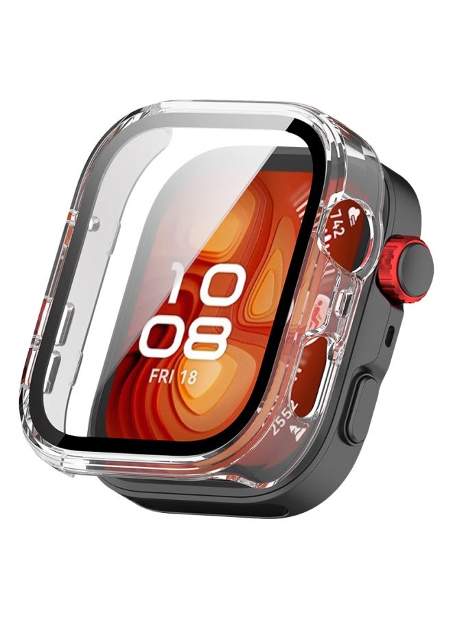 Kmaxai Protective Film And Hard Case For Huawei Watch Fit4 Pro, Integrated Full Protection Cover For Watch Face, Screen Protector For Watches, Anti-scratch, Anti-fingerprint Tempered Glass Film, Transparent - Image 4