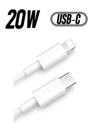USB C to Lightning Cable 20W Fast Charging [MFi Certified] Compatible with iPhone 13 Pro Max/12/11 Pro/X/XS/XR/8 Plus/AirPods Pro, 1M, White - pzsku/Z65368E42C2D98B42FA79Z/45/_/1738266565/ab425d5c-290b-435f-8607-b57be6fb1ad1