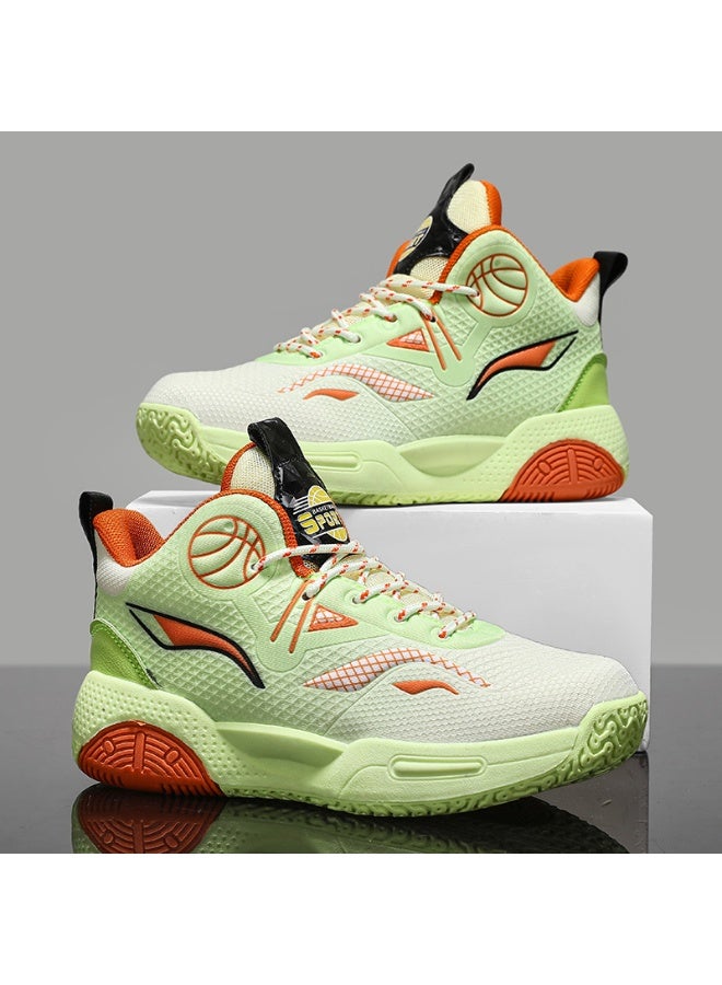 NIBEMINENT أحذية كرة السلة للأطفال أحذية رياضية تنفسية للأولاد أحذية تدريب عصرية للأطفال في كرة السلة - Image 2