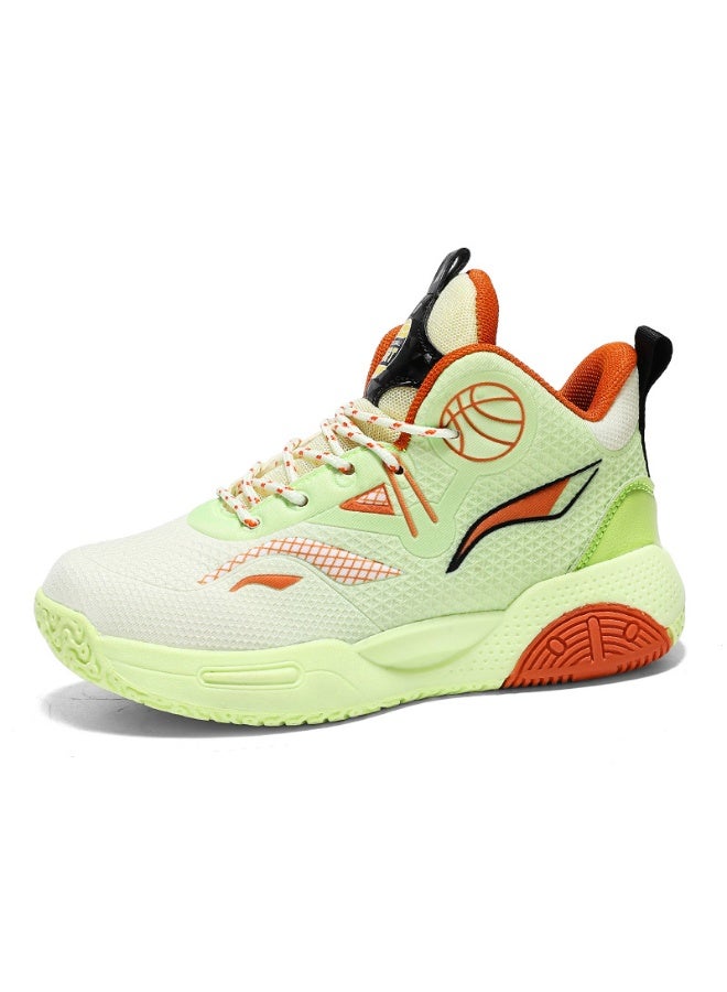 NIBEMINENT أحذية كرة السلة للأطفال أحذية رياضية تنفسية للأولاد أحذية تدريب عصرية للأطفال في كرة السلة - Image 1