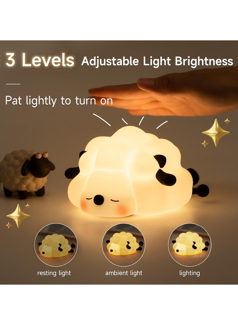 general Kids Rechargeable LED Night Light, 3 Levels Dimmable Baby Night Light, Food Grade Silicone Soft Lights Perfect Bedside Touch Lights - Image 2