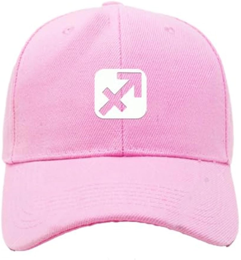 CAP (PINK) White logo for men and women with sun protection.sports cap with distinctive shapes (73)