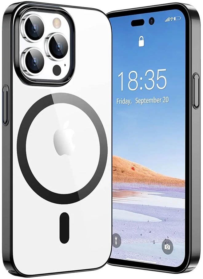 Rock Pow - iPhone 15 Pro Case Compatible with MagSafe Case Matte Magnetic Case Cover for iPhone 15 Pro 6.1 Drop Tested Shockproof Phone Case Anti-Scratch Oil&Fingerprint Resistant - Image 1