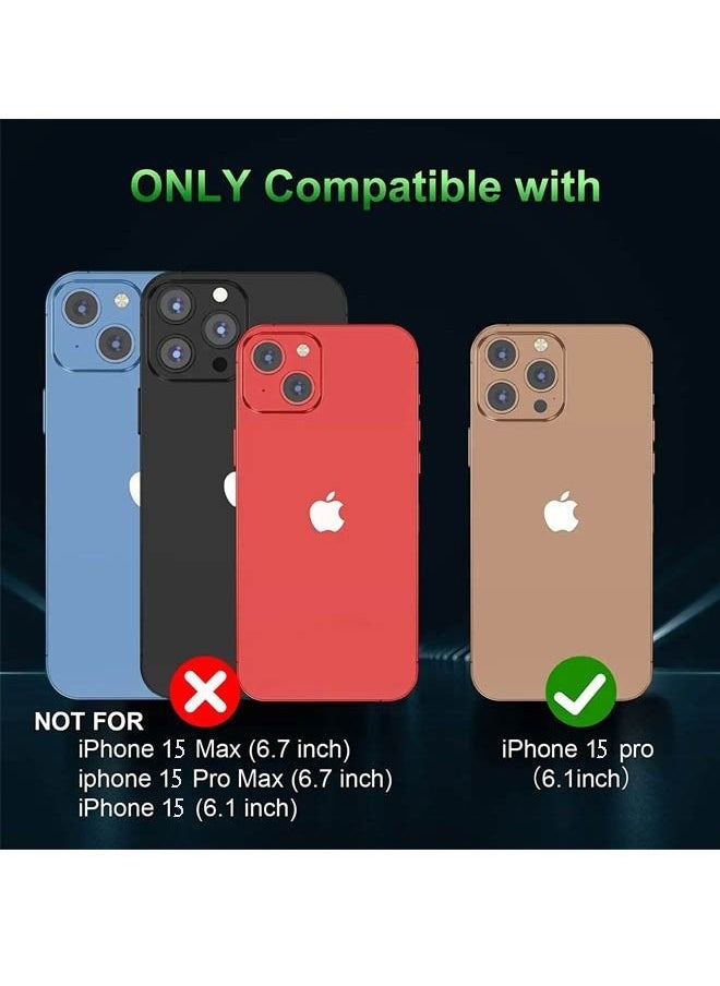 Rock Pow - iPhone 15 Pro Case Compatible with MagSafe Case Matte Magnetic Case Cover for iPhone 15 Pro 6.1 Drop Tested Shockproof Phone Case Anti-Scratch Oil&Fingerprint Resistant - Image 1