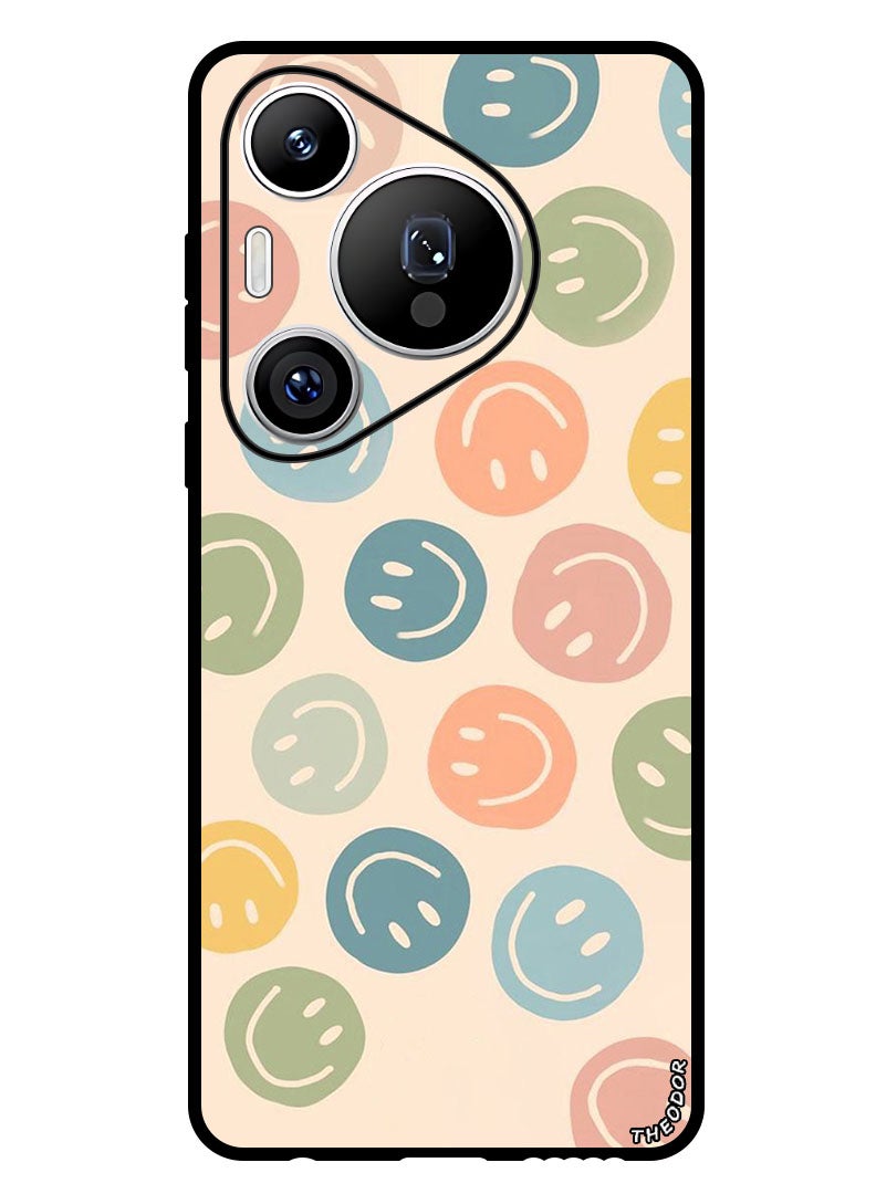 Theodor Protective Case Anti Scratch Shock Proof Bumper Cover For Huawei Pura 70 Pro Plus Colourful Smileys - Image 1