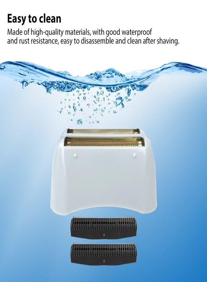 Vicue 2x Golden Pro Shaver Replacement Foil and Cutters Compatible with Andis 17150(TS-1)/17155/17200 Shaver ProFoil - Image 4