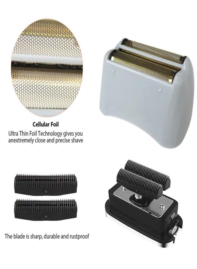 Vicue 2x Golden Pro Shaver Replacement Foil and Cutters Compatible with Andis 17150(TS-1)/17155/17200 Shaver ProFoil - Image 5