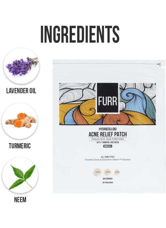 FURR By PEE SAFE - Haldi And Neem Acne Relief Patches With Hydrocolloid - Image 1
